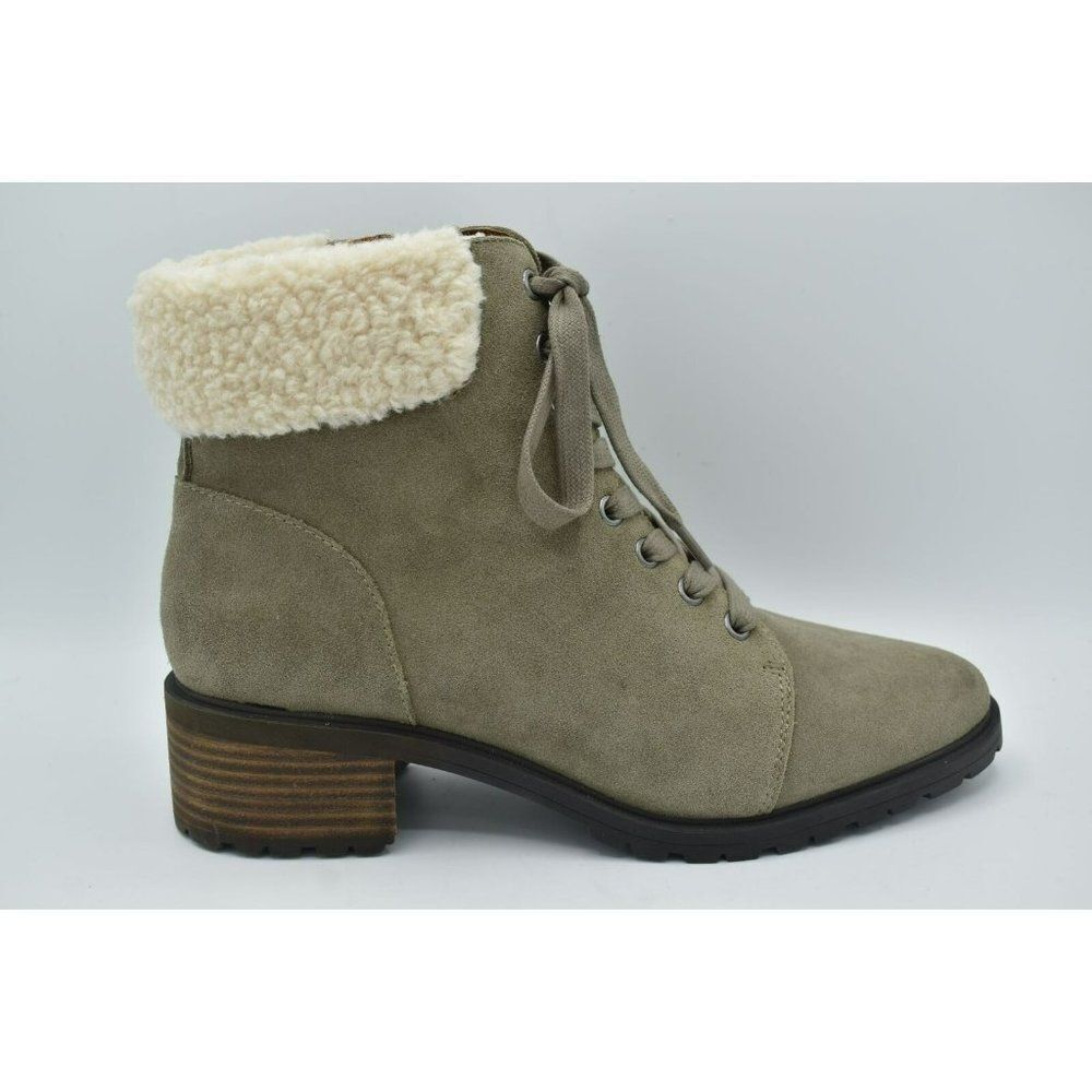 Lucky Brand Womens Size 9 Jacenia Green Shearling Suede Fashion Winter Boots - Picture 5 of 11